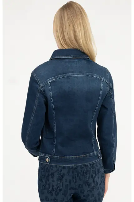 Recover Pants Jeansjacke Chic in Used-Optik in DENIM BLUE Artikelnummer REC-30100-01-4325-145 Online Outlet
