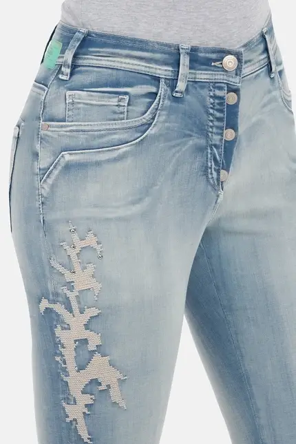 Recover Pants Jessi, Slim-Fit-Jeans in POWER BLEACHED Artikelnummer REC-12903-03-3881-100 Sonderangebote