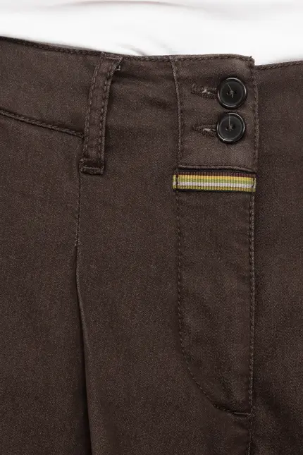 Recover Pants Bundfaltenhose Peggy in Dunkelbraun Artikelnummer REC-12641-U4143-887 Bis zu 50% Rabatt