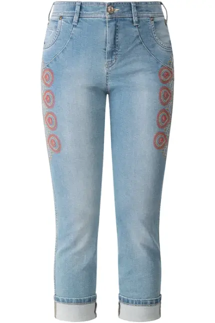 Recover Pants Jeans bestickt in blau Artikelnummer REC-12728-2629-100 Verkauf