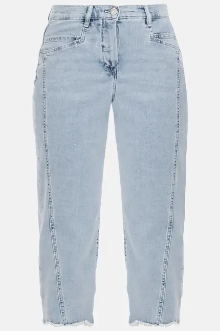 Recover Pants Conny, Relaxed-Fit Jeans mit raffiniertem Saum in bleached Artikelnummer REC-13389-01-4279-148 Angebote