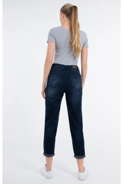 Recover Pants Amira, Relaxed-Fit Jeans in DEEP-BLUE Artikelnummer REC-13324-03-3880-499 Fabrikverkauf