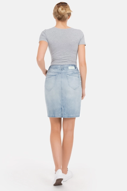 Recover Pants Pia, Jeansrock in BLEACHED Artikelnummer REC-40144-4279-103 Fabrikpreis