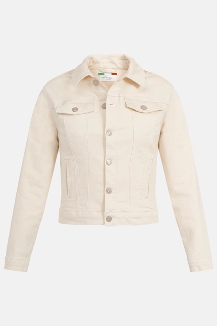 Recover Pants Chic, Jeansjacke in légèrer Passform in ECRU-NATUR Artikelnummer REC-30100-01-3883-111 Rabatt