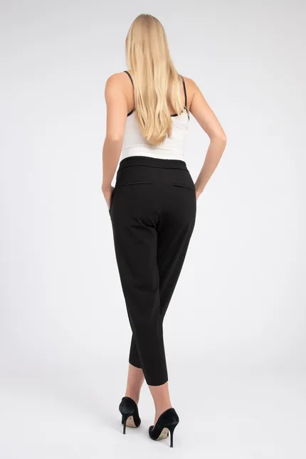 Recover Pants Legere Bundfaltenhose in SCHWARZ Artikelnummer REC-13005-3875-990 Weihnachtsangebot