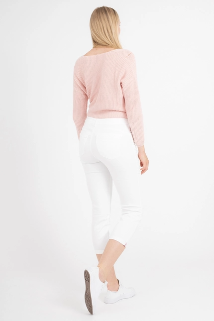 Recover Pants Recover Pants Damen Hose in modischer Färbung in WEIß Artikelnummer REC-13324-01-4040-110 Heißer Verkauf