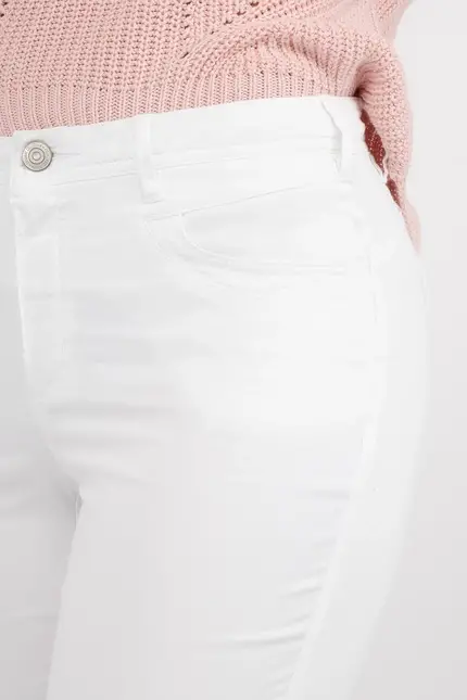 Recover Pants Recover Pants Damen Hose in modischer Färbung in WEIß Artikelnummer REC-13324-01-4040-110 Heißer Verkauf