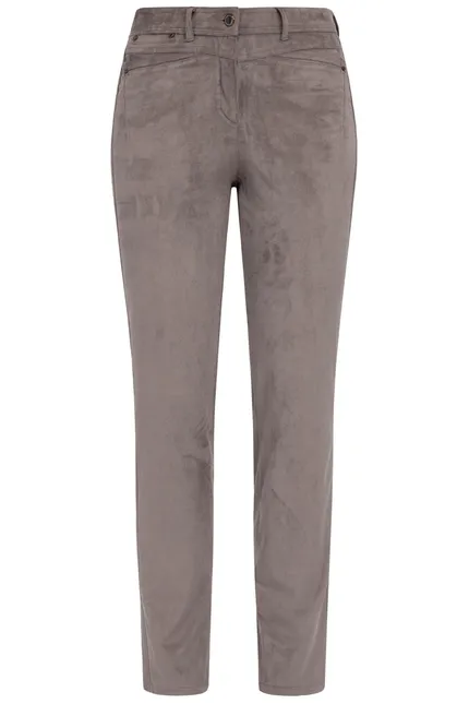 Recover Pants Hose in Wildlederoptik in DUNKELBRAUN Artikelnummer REC-11901-3049-890 Bestseller