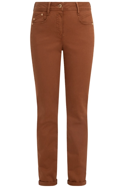 Recover Pants Modische Hose im 5-Pocket Style in COGNAC Artikelnummer REC-13362-4142-871 Kostenlose Rückgabe
