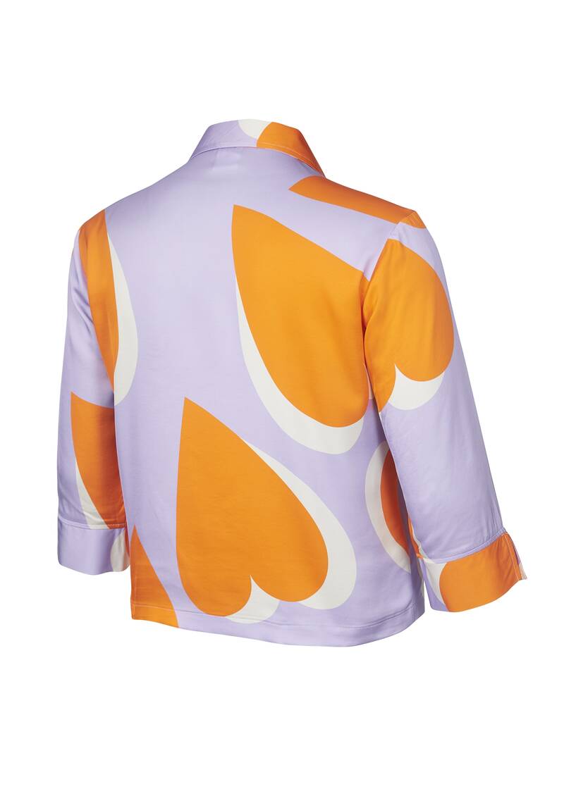 ROCK YOUR CURVES by Angelina Long Sleeves shirt in Flieder multicolorArtikelnummer RYC-LCAK-0669-450 Clearance-Verkauf