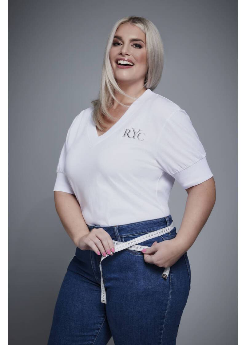 ROCK YOUR CURVES by Angelina T-Shirt in WeißArtikelnummer RYC-LCAK-0662-001 Auslauf