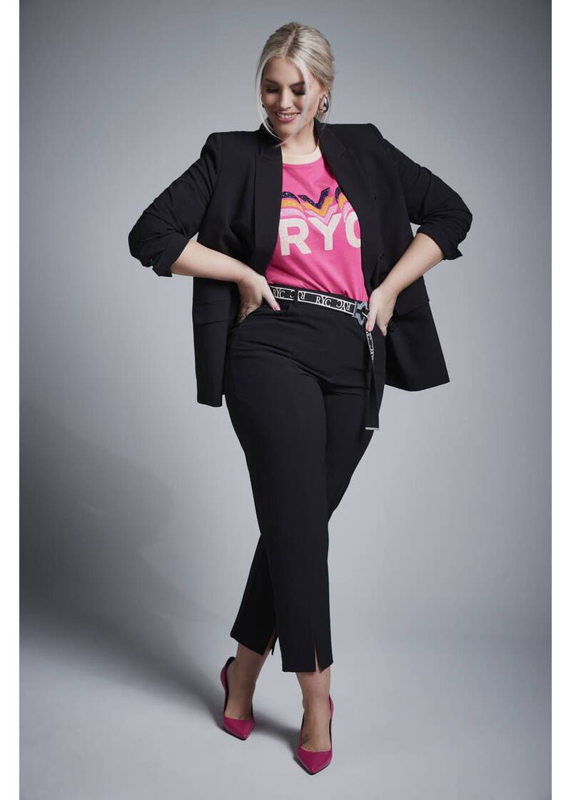 ROCK YOUR CURVES by Angelina Blazer in BlackArtikelnummer RYC-LCAK-0346-901 Versandkostenfrei