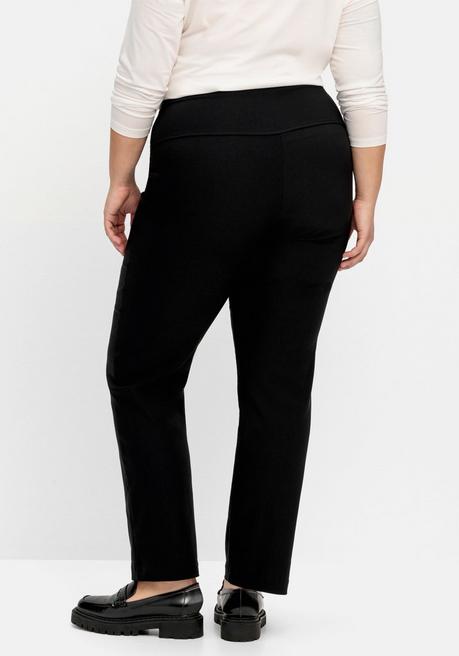 sheego Gerade Schlupfhose mit Shaping-Einsatz - schwarz sheego Rabatte dieses Monats