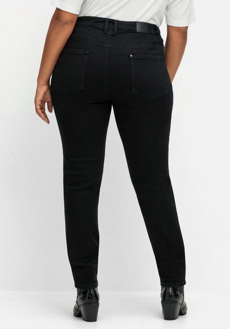 sheego Skinny Stretch-Jeans mit Bodyforming-Effekt - black Denim sheego Online