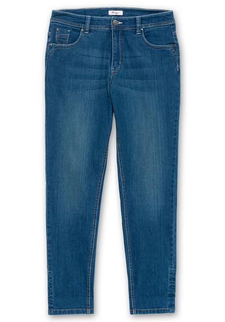 sheego Schmale Jeans mit Kontrastnähten - blue Denim sheego Hotsell