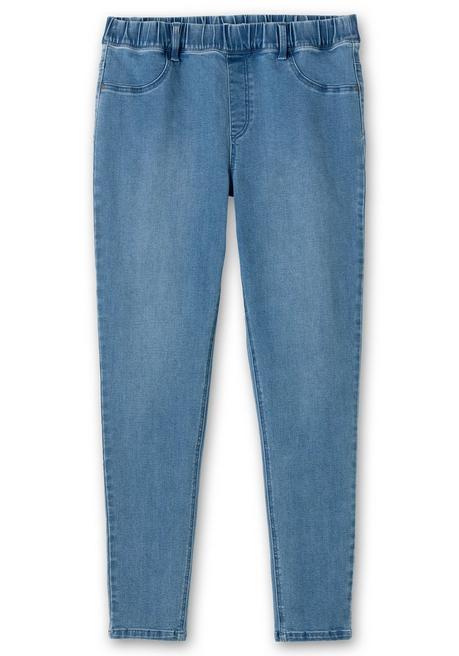 sheego Jeggings in Power-Stretch-Qualität, mit Schlupfbund - blue Denim sheego im Angebot