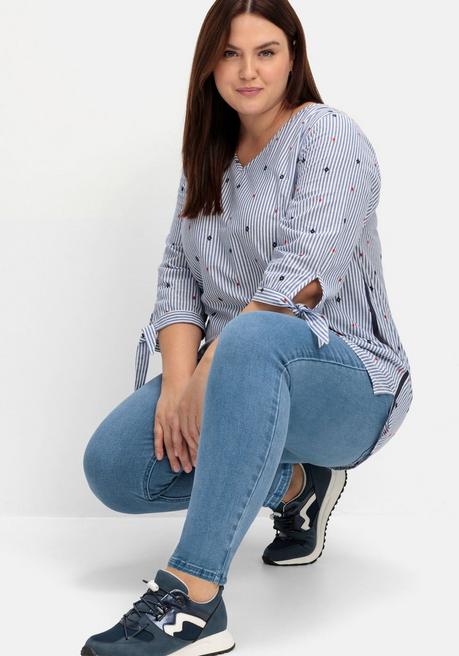 sheego Jeggings in Power-Stretch-Qualität, mit Schlupfbund - blue Denim sheego im Angebot