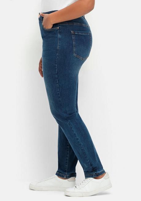 sheego Skinny Stretch-Jeans mit Bodyforming-Effekt - dark blue Denim sheego Schlussverkauf
