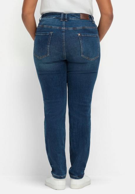 sheego Skinny Stretch-Jeans mit Bodyforming-Effekt - dark blue Denim sheego Schlussverkauf