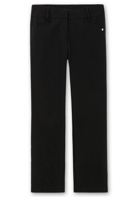 sheego CurvePerfect Hose, mit geradem Bein und Reißverschluss - schwarz sheego Fabrikverkauf