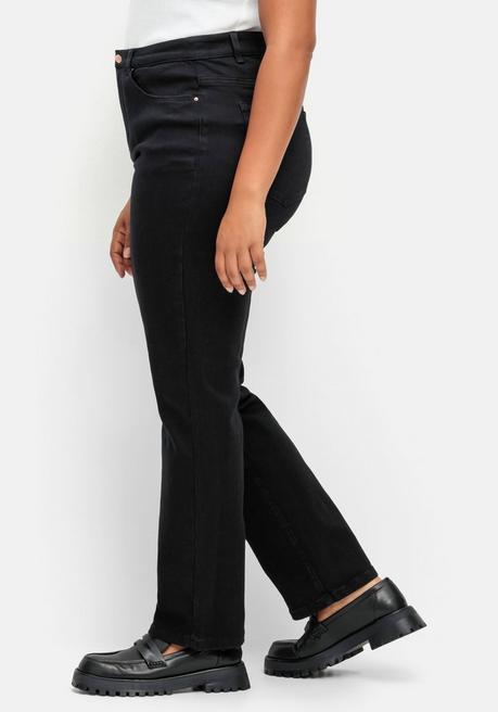 sheego Gerade Stretch-Jeans mit Bodyforming-Effekt - black Denim sheego Blitzverkäufe