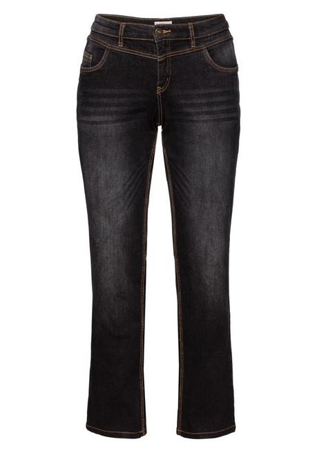 sheego Gerade Jeans mit Used-Effekten - black Denim sheego Kostenloser Versand