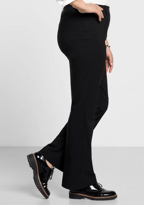 sheego Bengalinhose in Bootcut-Form - schwarz sheego Rabatt
