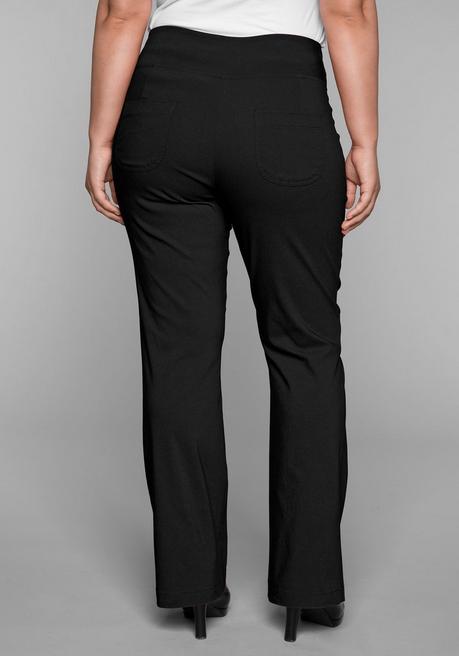 sheego Bootcut-Hose mit Shaping-Effekt - schwarz sheego Begrenztes Angebot