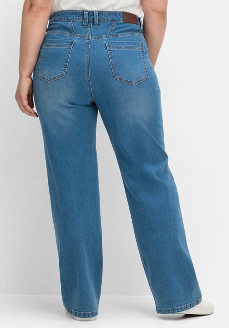 sheego Weite Jeans in Curvy-Schnitt ELLA - blue Denim sheego Saisonschlussverkauf