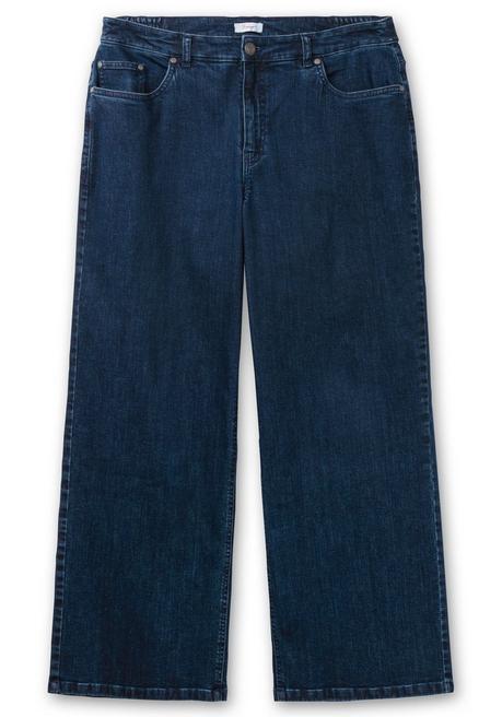 sheego Weite High-Waist-Jeans im Curvy-Schnitt ELLA - dark blue Denim sheego Black Friday