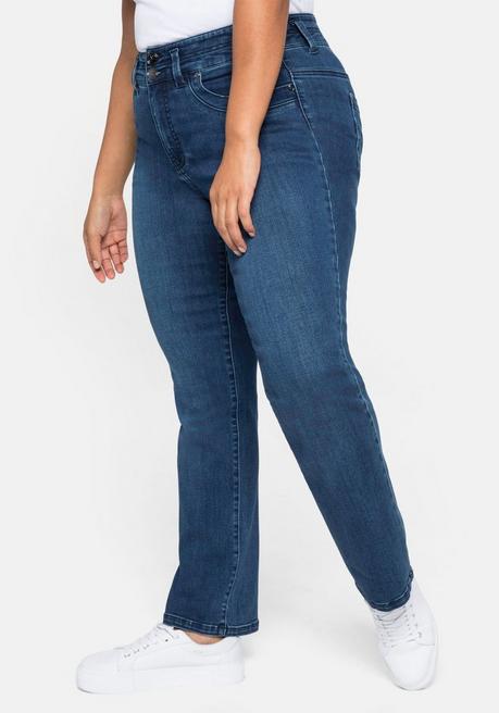 sheego Gerade Jeans in Curvy-Schnitt MANUELA - dark blue Denim sheego Cyber Monday