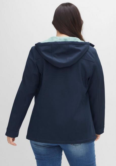 sheego Softshell-Jacke mit Fleece-Innenseite - nachtblau sheego Heißer Verkauf