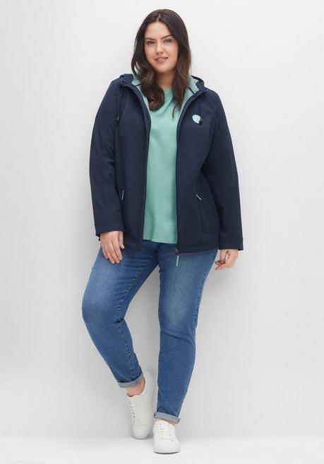 sheego Softshell-Jacke mit Fleece-Innenseite - nachtblau sheego Heißer Verkauf