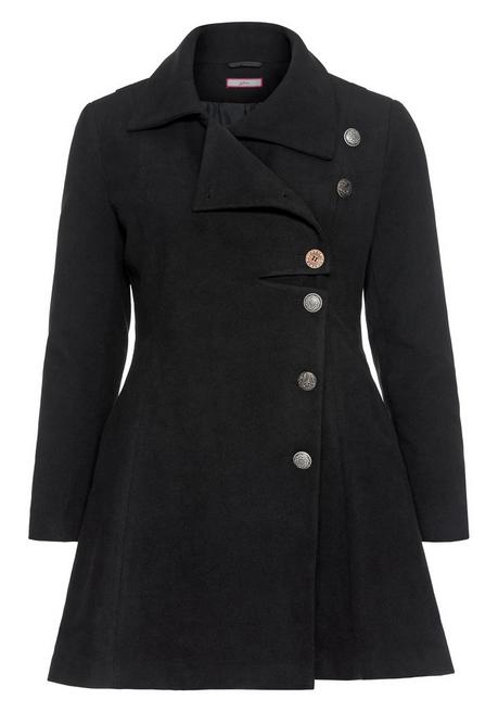 sheego by Joe Browns Kurzmantel im asymmetrischen Schnitt - schwarz sheego Top Angebot