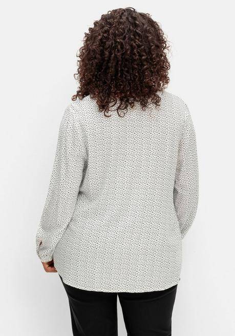 sheego Doppelpack Tuniken, uni und gemustert - schwarz+weiß gemustert sheego Blitzangebot