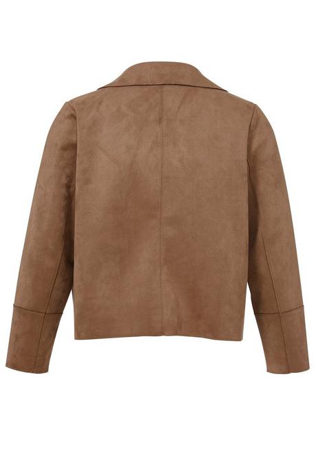 VIA APPIA DUE Kurze Bikerjacke in offener Form, mit Reverskragen - taupe sheego Kostenloser Versand international