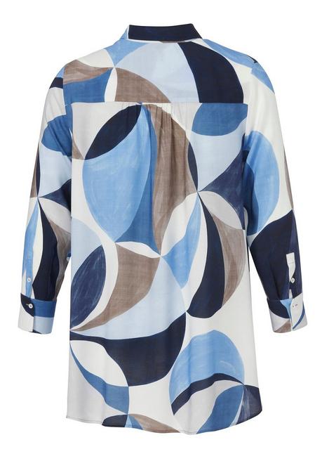 VIA APPIA DUE Hemdbluse mit grafischem Alloverprint - indigo gemustert sheego Begrenzt auf 3 Tage