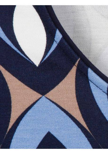 VIA APPIA DUE Bedrucktes Langarmshirt mit Rundhalsausschnitt - indigo gemustert sheego Im Verkauf