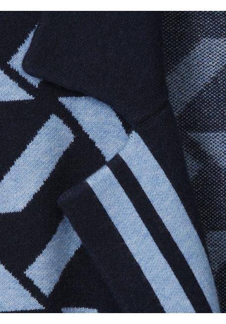 VIA APPIA DUE Offener Strickmantel im Jacquardmuster - indigo gemustert sheego 50% Rabatt für begrenzte Zeit