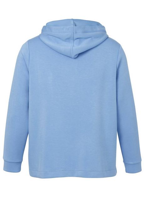 VIA APPIA DUE Kapuzensweatjacke aus Scuba, mit Strassdetails - rauchblau sheego 2025