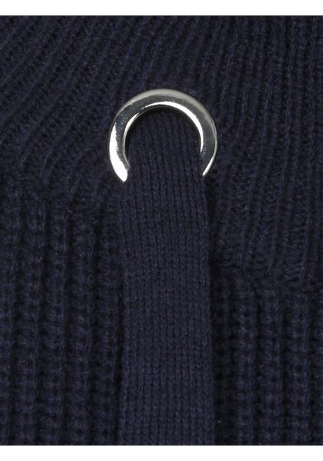 VIA APPIA DUE Strickjacke mit Bindeband am Stehkragen - indigo sheego Auslauf