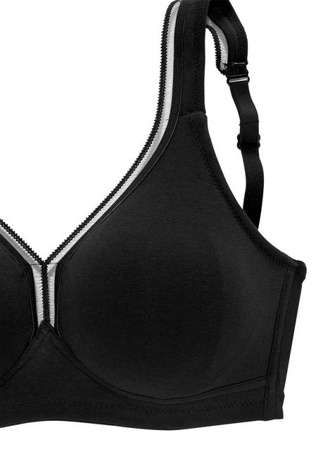 PETITE FLEUR T-Shirt-BH - schwarz+weiß sheego Rabatt
