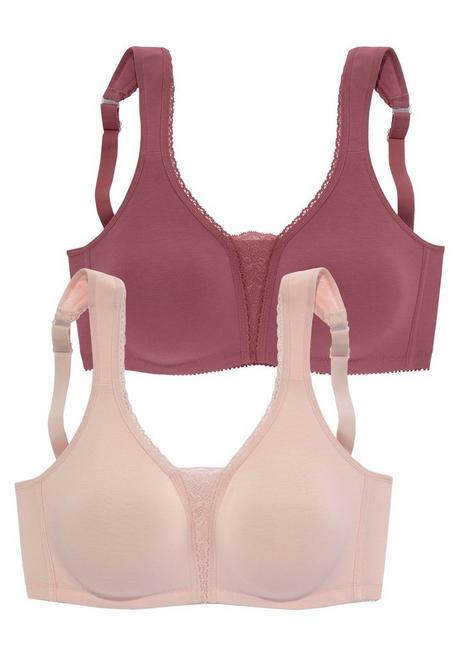 PETITE FLEUR Doppelpack BHs ohne Bügel - rosenholz+puder sheego Günstig kaufen