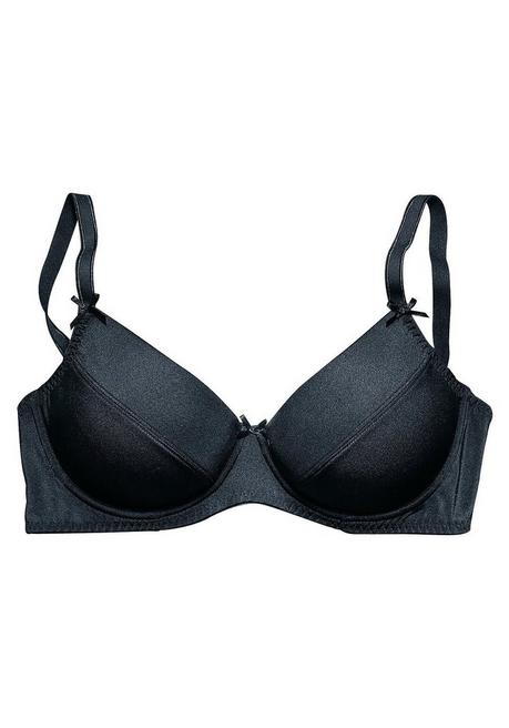 NUANCE Push-up-BH mit Bügeln und wattierten Cups - schwarz sheego Saisonschlussverkauf
