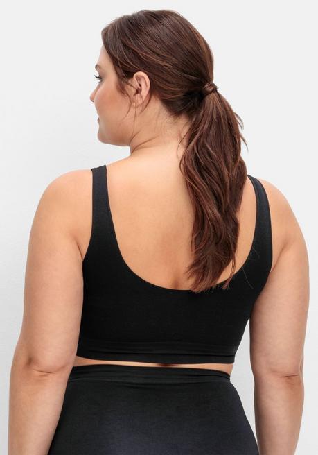 sheego Doppelpack Bustiers, nahtlose Verarbeitung - hautfarben+schwarz sheego Osterangebot