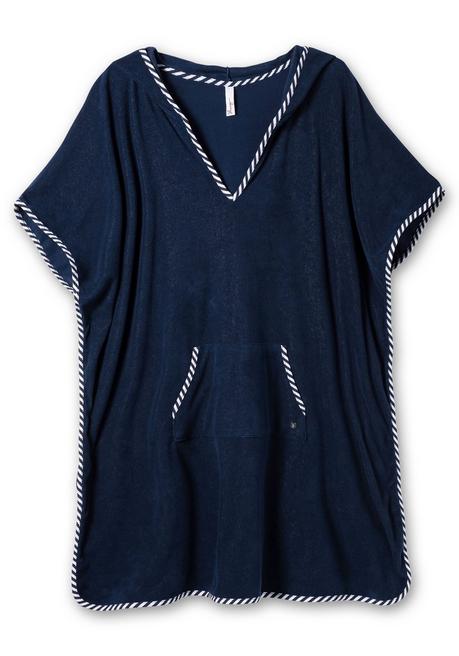 sheego Bade-Poncho mit Kapuze, aus Frottee - marine sheego Valentinstagsangebot