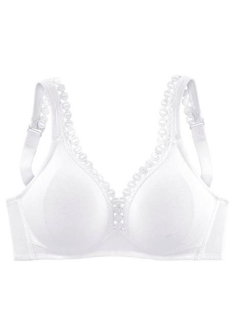 PETITE FLEUR Soft-BH - weiß+schwarz sheego Riesige Ersparnisse