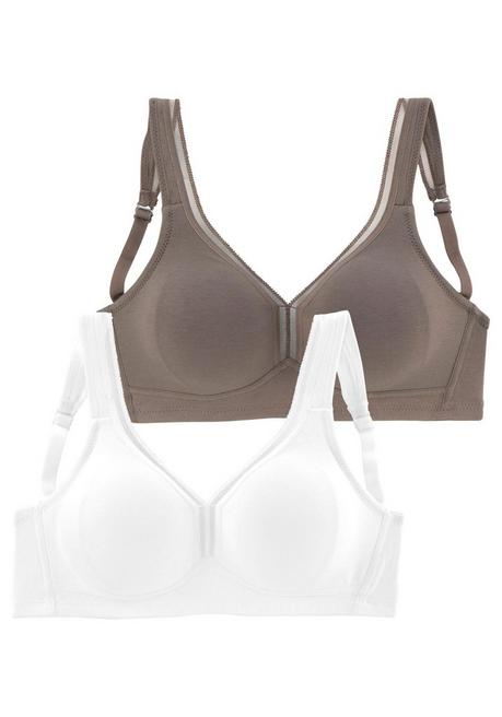PETITE FLEUR T-Shirt-BH - taupe+weiß sheego JETZT KAUFEN