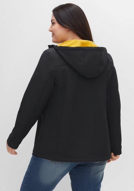 sheego Softshell-Jacke mit Fleece-Innenseite - schwarz sheego Zeitbegrenzte Promotion