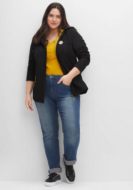 sheego Softshell-Jacke mit Fleece-Innenseite - schwarz sheego Zeitbegrenzte Promotion